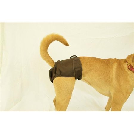 SEASONALS Seasonals 41118BRN Washable Female Dog Diaper; Brown - Fits Queen 41118BRN